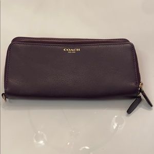 Purple Coach Wallet
